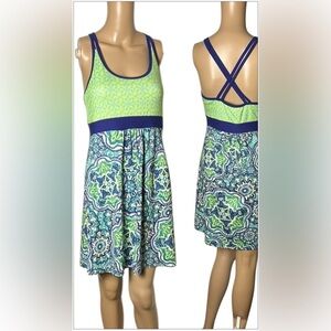 Sport dress, see flaw, colorful,Colorblock, tennis ,athletic sporty, coastal
